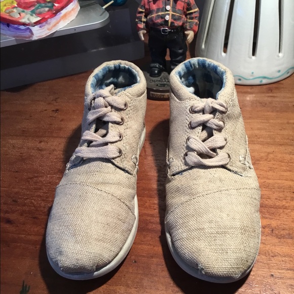 ❤️SOLD❤️ TOMS Linen Bootie Boots 李✨ - Picture 2 of 4